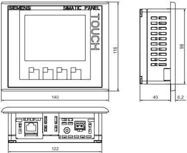 !!!!!!SIEMENS+精简系列面板(6AV6 647)+安装方式1